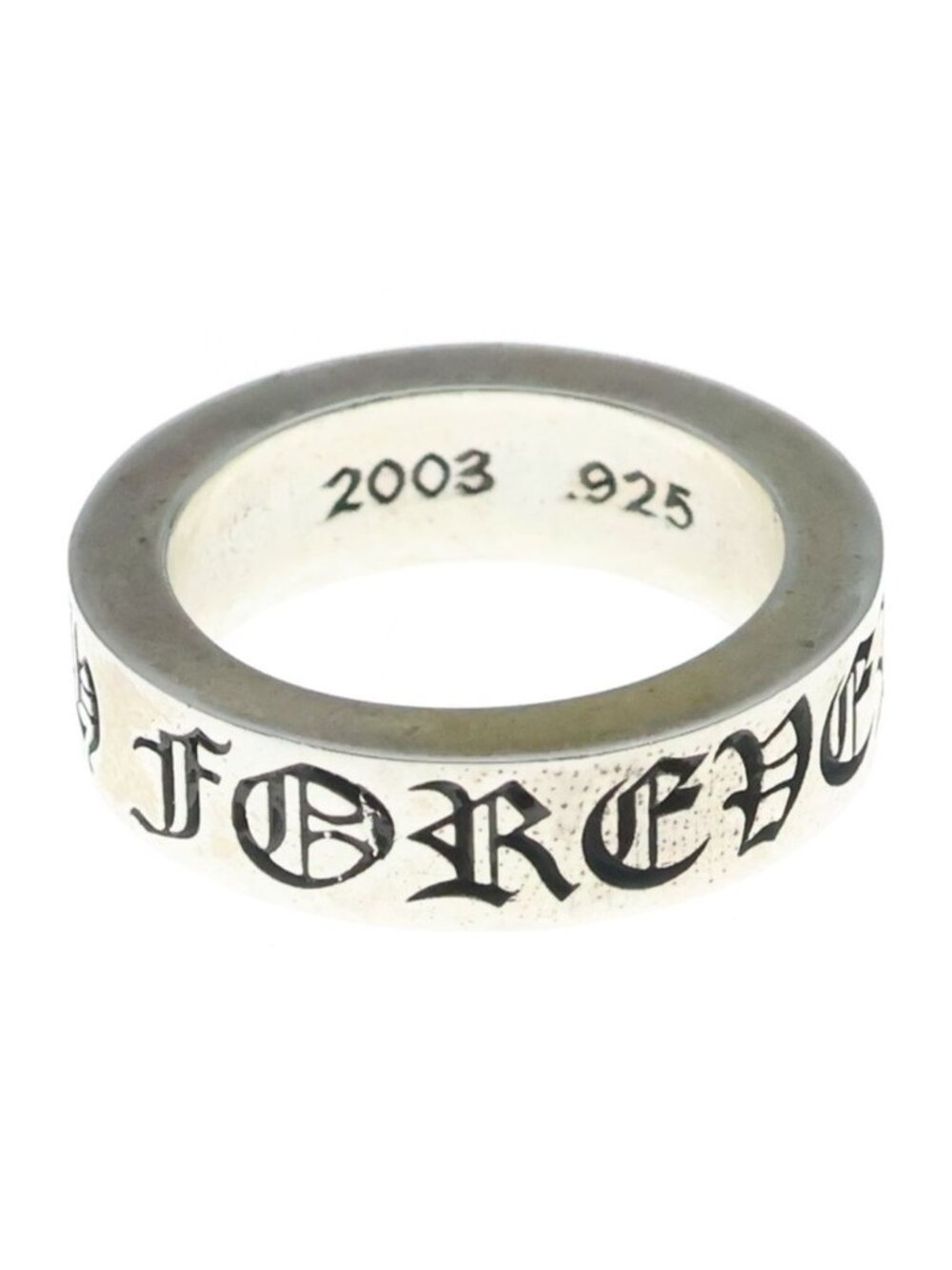 Chrome Hearts Spacer Forever Ring Silver